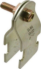 Thomas & Betts - 7/8" Pipe, 16 Gauge" Pipe or Tube Clamp - Gold Galvanized, 650 Lb Capacity - All Tool & Supply