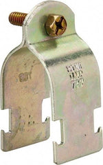 Thomas & Betts - 1-3/8" Pipe, 14 Gauge" Pipe or Tube Clamp - Gold Galvanized, 1,000 Lb Capacity - All Tool & Supply