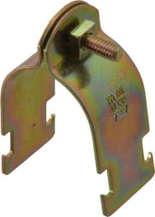 Thomas & Betts - 1-5/8" Pipe, 14 Gauge" Pipe or Tube Clamp - Gold Galvanized, 1,000 Lb Capacity - All Tool & Supply