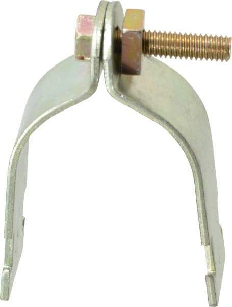 Thomas & Betts - 2" Pipe, 12 Gauge" Pipe or Tube Clamp - Gold Galvanized, 1,000 Lb Capacity - All Tool & Supply