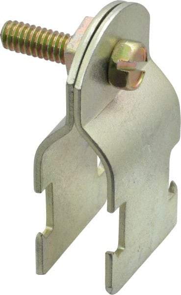 Thomas & Betts - 1/2" Pipe, 14 Gauge" Pipe or Conduit Clamp - Gold Galvanized, Rigid & IMC Conduit - All Tool & Supply