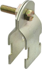 Thomas & Betts - 1/2" Pipe, 14 Gauge" Pipe or Conduit Clamp - Gold Galvanized, Rigid & IMC Conduit - All Tool & Supply