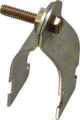 Thomas & Betts - 1" Pipe, 14 Gauge" Pipe or Conduit Clamp - Gold Galvanized, Rigid & IMC Conduit - All Tool & Supply