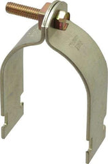 Thomas & Betts - 2-1/2" Pipe, 12 Gauge" Pipe or Conduit Clamp - Gold Galvanized, Rigid & IMC Conduit - All Tool & Supply