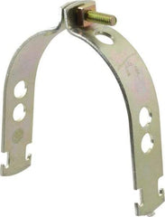 Thomas & Betts - 4" Pipe, 1/8 Gauge" Pipe or Conduit Clamp - Gold Galvanized, Rigid & IMC Conduit - All Tool & Supply