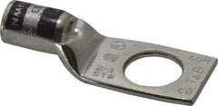 Thomas & Betts - 2 AWG Noninsulated Compression Connection Square Ring Terminal - 1/2" Stud, 1.92" OAL x 3/4" Wide, Tin Plated Copper Contact - All Tool & Supply