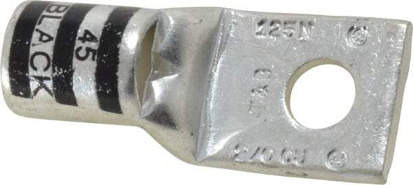 Thomas & Betts - 2/0 AWG Noninsulated Compression Connection Square Ring Terminal - 5/16" Stud, 1.88" OAL x 0.83" Wide, Tin Plated Copper Contact - All Tool & Supply