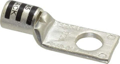 Thomas & Betts - 2/0 AWG Noninsulated Compression Connection Square Ring Terminal - 1/2" Stud, 2-1/4" OAL x 0.83" Wide, Tin Plated Copper Contact - All Tool & Supply