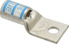 Thomas & Betts - 400 kcmil Wire Noninsulated Compression Connection Square Ring Terminal - 1/2" Stud, 3.2" OAL x 1.41" Wide, Tin Plated Copper Contact - All Tool & Supply