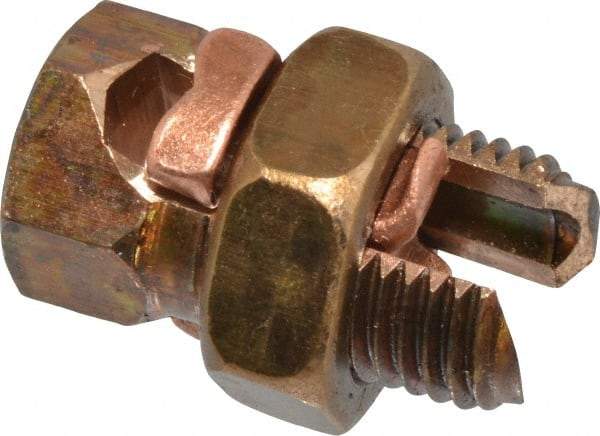 Thomas & Betts - 8 to 4 AWG, Copper Wire Compatible, Copper Alloy, Hex Split Bolt Connector - 1-1/16" OAL, 17/32" Head Width, 23/32" Base Width - All Tool & Supply