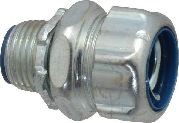 Thomas & Betts - 1/2" Trade, Steel Threaded Straight Liquidtight Conduit Connector - Insulated - All Tool & Supply