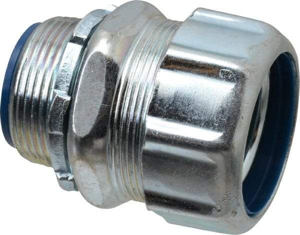 Thomas & Betts - 1-1/4" Trade, Steel Threaded Straight Liquidtight Conduit Connector - Insulated - All Tool & Supply