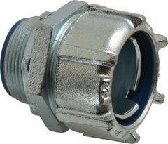 Thomas & Betts - 1-1/2" Trade, Steel Threaded Straight Liquidtight Conduit Connector - Insulated - All Tool & Supply