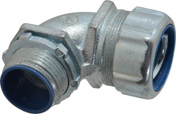 Thomas & Betts - 1" Trade, Malleable Iron Threaded Angled Liquidtight Conduit Connector - Insulated - All Tool & Supply