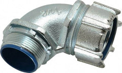 Thomas & Betts - 1-1/2" Trade, Malleable Iron Threaded Angled Liquidtight Conduit Connector - Insulated - All Tool & Supply