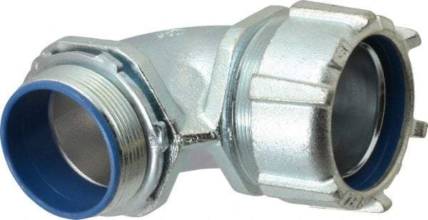 Thomas & Betts - 2" Trade, Malleable Iron Threaded Angled Liquidtight Conduit Connector - Insulated - All Tool & Supply