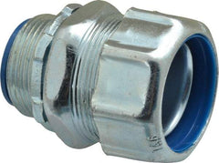 Thomas & Betts - 1-1/4" Trade, Steel Threaded Straight Liquidtight Conduit Connector - Noninsulated - All Tool & Supply