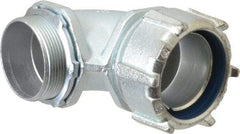 Thomas & Betts - 2" Trade, Malleable Iron Threaded Angled Liquidtight Conduit Connector - Noninsulated - All Tool & Supply