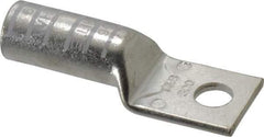 Thomas & Betts - 300 kcmil Wire Noninsulated Compression Connection Square Ring Terminal - 1/2" Stud, 3-1/2" OAL x 1-1/4" Wide, Tin Plated Copper Contact - All Tool & Supply