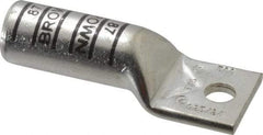 Thomas & Betts - 500 kcmil Wire Noninsulated Compression Connection Square Ring Terminal - 1/2" Stud, 4-1/4" OAL x 1.61" Wide, Tin Plated Copper Contact - All Tool & Supply