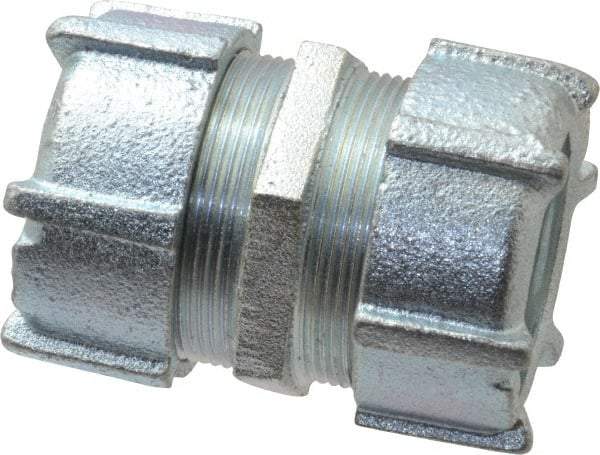 Thomas & Betts - 1-1/4" Trade, Malleable Iron Compression Rigid/Intermediate (IMC) Conduit Coupling - Noninsulated - All Tool & Supply