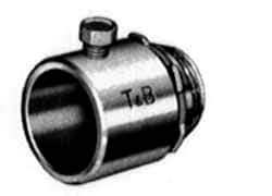 Thomas & Betts - 4" Trade, Malleable Iron Set Screw Straight Rigid/Intermediate (IMC) Conduit Connector - Insulated - All Tool & Supply