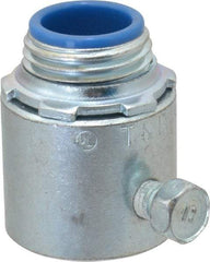 Thomas & Betts - 1/2" Trade, Steel Set Screw Straight Rigid/Intermediate (IMC) Conduit Connector - Insulated - All Tool & Supply