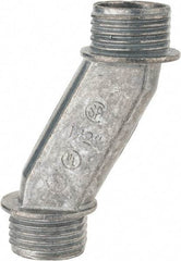 Thomas & Betts - 1/2" Trade, Die Cast Zinc Threaded Rigid/Intermediate (IMC) Conduit Nipple - Noninsulated - All Tool & Supply