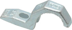 Thomas & Betts - 3/4" Pipe, Steel, Hot Dipped Galvanized" Pipe or Conduit Strap - 1/4" Bolt, 1 Mounting Hole - All Tool & Supply