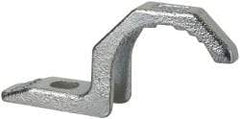 Thomas & Betts - 1-1/2" Pipe, Steel, Hot Dipped Galvanized" Pipe or Conduit Strap - 3/8" Bolt, 1 Mounting Hole - All Tool & Supply