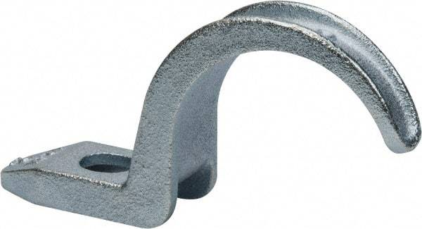 Thomas & Betts - 2" Pipe, Steel, Hot Dipped Galvanized" Pipe or Conduit Strap - 1/2" Bolt, 1 Mounting Hole - All Tool & Supply