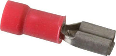 Thomas & Betts - 22 to 18 AWG, Vinyl, Fully Insulated, Female Wire Disconnect - 3/16 Inch Wide Tab, Red, CSA Certified, RoHS Compliant, UL 94 V-0, UL File E66716, UL Listed - All Tool & Supply