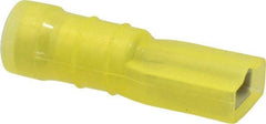 Thomas & Betts - 12 to 10 AWG, Nylon, Fully Insulated, Female Wire Disconnect - 1/4 Inch Wide Tab, Yellow, CSA Certified, RoHS Compliant, UL 94 V-2, UL File E66716, UL Listed - All Tool & Supply