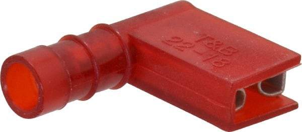 Thomas & Betts - 22 to 18 AWG, Nylon, Fully Insulated, Female Wire Disconnect - 1/4 Inch Wide Tab, Red, CSA Certified, RoHS Compliant, UL 94 V-2, UL File E66716, UL Listed - All Tool & Supply