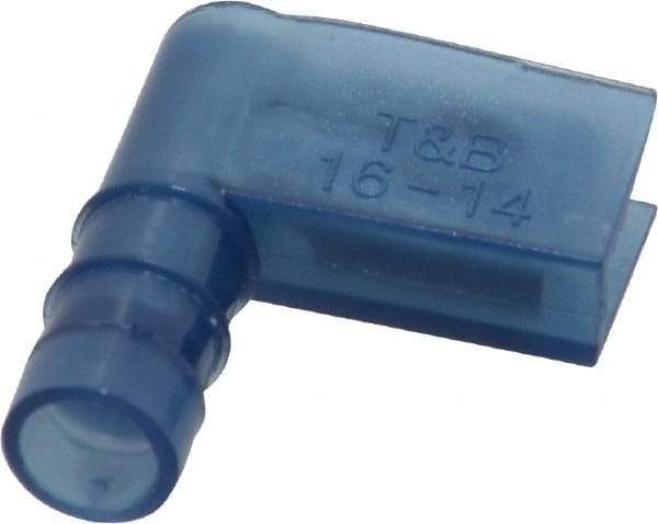 Thomas & Betts - 16 to 14 AWG, Nylon, Fully Insulated, Female Wire Disconnect - 1/4 Inch Wide Tab, Blue, CSA Certified, RoHS Compliant, UL 94 V-2, UL File E66716, UL Listed - All Tool & Supply