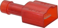 Thomas & Betts - 22 to 18 AWG, Nylon, Fully Insulated, Male Wire Disconnect - 1/4 Inch Wide Tab, Red, CSA Certified, RoHS Compliant, UL 94 V-0, UL File E66716, UL Listed - All Tool & Supply