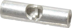 Thomas & Betts - 16 to 14 AWG Compatible, Noninsulated, Crimp-On Butt Splice Terminal - 2 Wire Entries, Copper Contacts, Tin Contact Plating, 0.62" OAL, Blue - All Tool & Supply