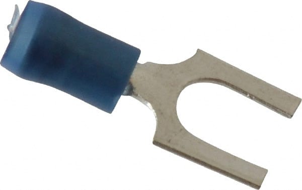 Thomas & Betts - 1/4" Stud, 18 to 14 AWG Compatible, Partially Insulated, Crimp Connection, Standard Fork Terminal - All Tool & Supply