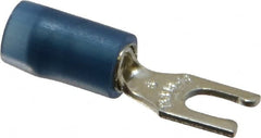 Thomas & Betts - #6 Stud, 18 to 14 AWG Compatible, Partially Insulated, Crimp Connection, Locking Fork Terminal - All Tool & Supply