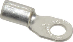 Thomas & Betts - 12-10 AWG Noninsulated Crimp Connection D Shaped Ring Terminal - #8 Stud, 0.82" OAL x 0.31" Wide, Tin Plated Copper Contact - All Tool & Supply