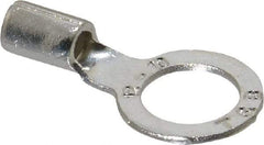 Thomas & Betts - 12-10 AWG Noninsulated Crimp Connection D Shaped Ring Terminal - 3/8" Stud, 1.1" OAL x 0.59" Wide, Tin Plated Copper Contact - All Tool & Supply