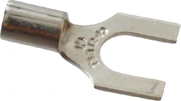 Thomas & Betts - 1/4" Stud, 12 to 10 AWG Compatible, Noninsulated, Crimp Connection, Standard Fork Terminal - All Tool & Supply