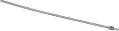 Thomas & Betts - 6-1/2" Long Natural (Color) Stainless Steel Standard Cable Tie - 100 Lb Tensile Strength, 0.38mm Thick, 25mm Max Bundle Diam - All Tool & Supply