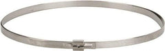 Thomas & Betts - 22-1/2" Long Natural (Color) Stainless Steel Standard Cable Tie - 100 Lb Tensile Strength, 0.38mm Thick, 2" Max Bundle Diam - All Tool & Supply