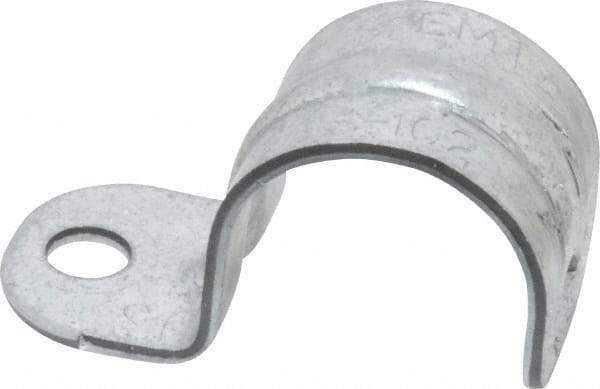 Thomas & Betts - 3/4" Pipe, Steel, Zinc Plated" Pipe or Conduit Strap - 1 Mounting Hole - All Tool & Supply