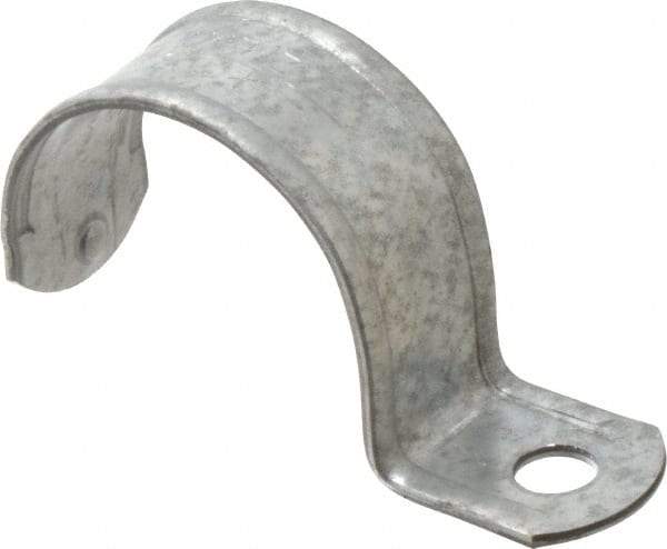 Thomas & Betts - 2" Pipe, Steel, Zinc Plated" Pipe or Conduit Strap - 1 Mounting Hole - All Tool & Supply