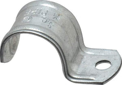 Thomas & Betts - 3/4" Pipe, Steel, Zinc Plated" Pipe or Conduit Strap - 1 Mounting Hole - All Tool & Supply