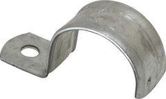 Thomas & Betts - 1-1/4" Pipe, Steel, Zinc Plated" Pipe or Conduit Strap - 1 Mounting Hole - All Tool & Supply