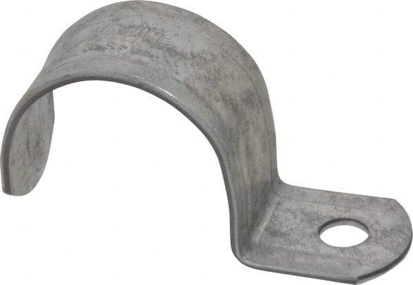 Thomas & Betts - 1-1/2" Pipe, Steel, Zinc Plated" Pipe or Conduit Strap - 1 Mounting Hole - All Tool & Supply