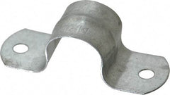 Thomas & Betts - 1/2 Pipe, Steel, Zinc Plated Pipe or Conduit Strap - 2 Mounting Holes - All Tool & Supply